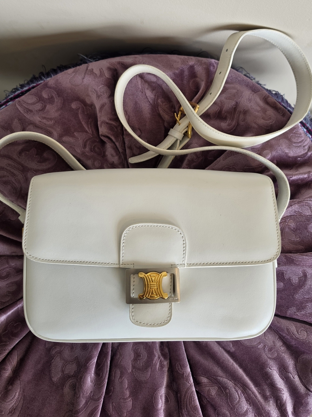 Vintage Celine Triomphe Box Bag